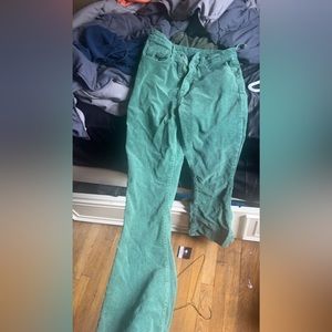 Green kaki pants